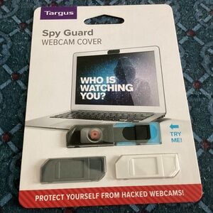 Targus Spy Guard Webcam Cover 3 Pieces Black, Gray, White New Sealed